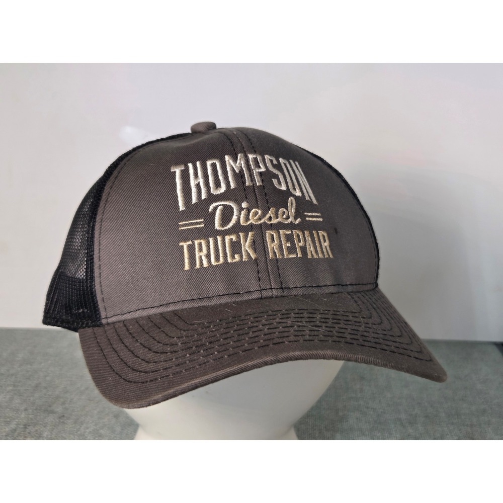 Thompson Diesel Truck Repair Trucker Hat Cap Mesh Snapback Adjustable